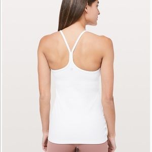 Lulu lemon power Y tank top with built in bra